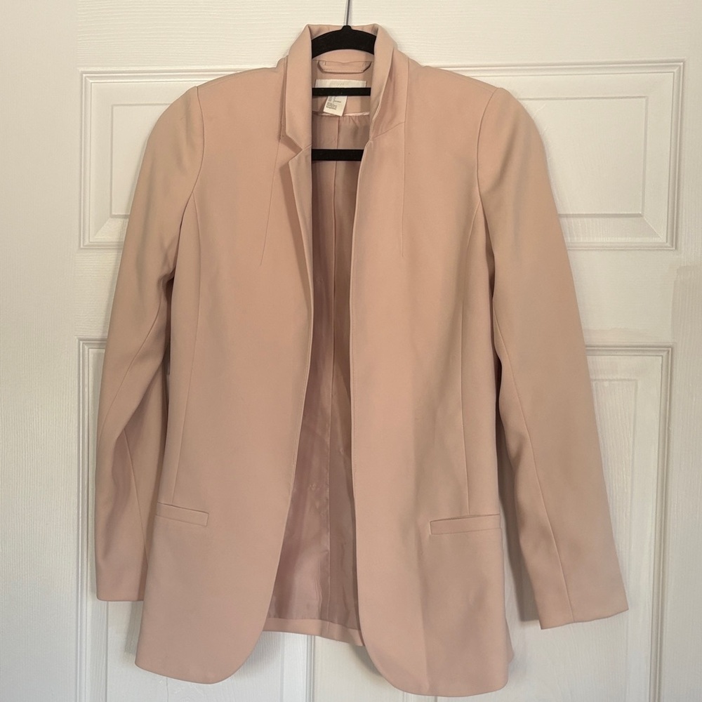 H&M Women's Blazer in Light Pink